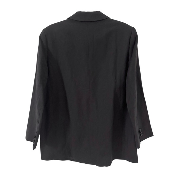 NWT Everlane Oversized Black Linen Blend Blazer Size 16 - Picture 14 of 16
